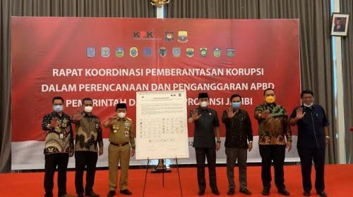 Empat Pimpinan DPRD Provinsi Jambi Hadiri Rakor Pembrantasan Korupsi Bersama KPK RI