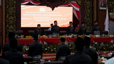 Edi Purwanto Pimpin Rapat Paripurna Istimewa HUT ke-66 Provinsi Jambi