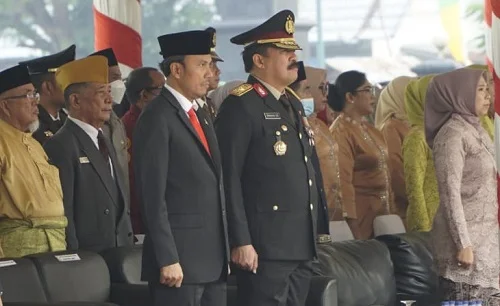 Ketua DPRD Jambi Hadiri Upacara dan Syukuran Hut TNI ke 78 di Makorem 042 Gapu