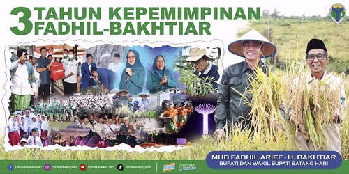 Kabupaten Batang Hari Terus Berkembang di kepemimpinan Fadhil-Bakhtiar